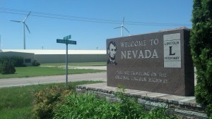 Welcome to Nevada, Iowa. (Photo by Michael E. Grass)