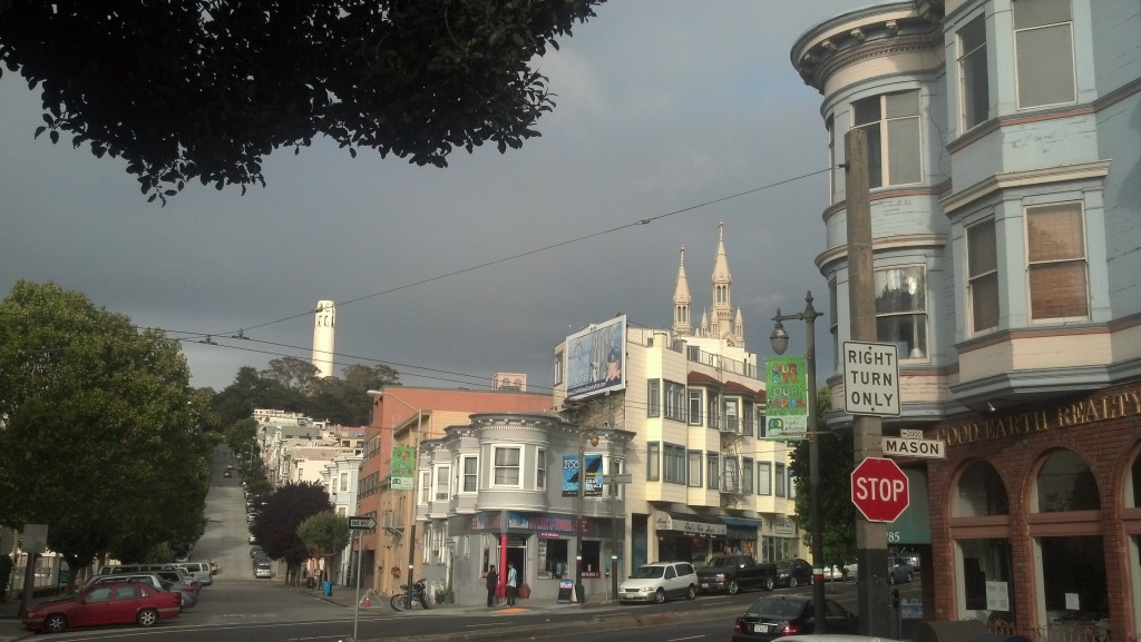 Looking toward Coit Tower in San Francisco (Photo by Michael E. Grass)